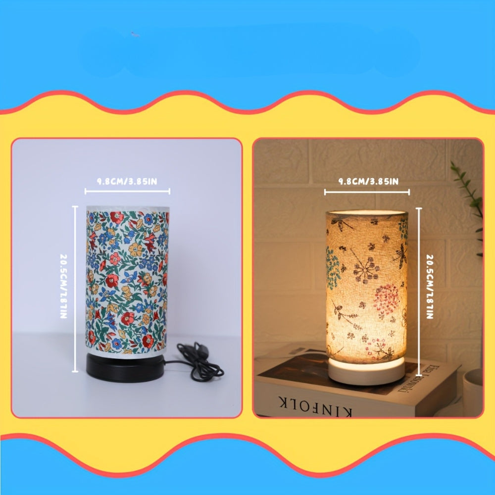 Botanical Print Fabric Table Lamp