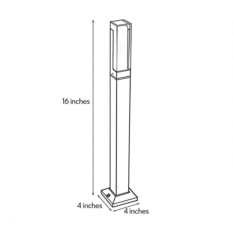 Hollow Cube Path Light