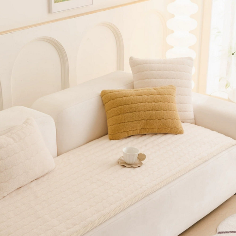 Plush Protective Sofa Cover