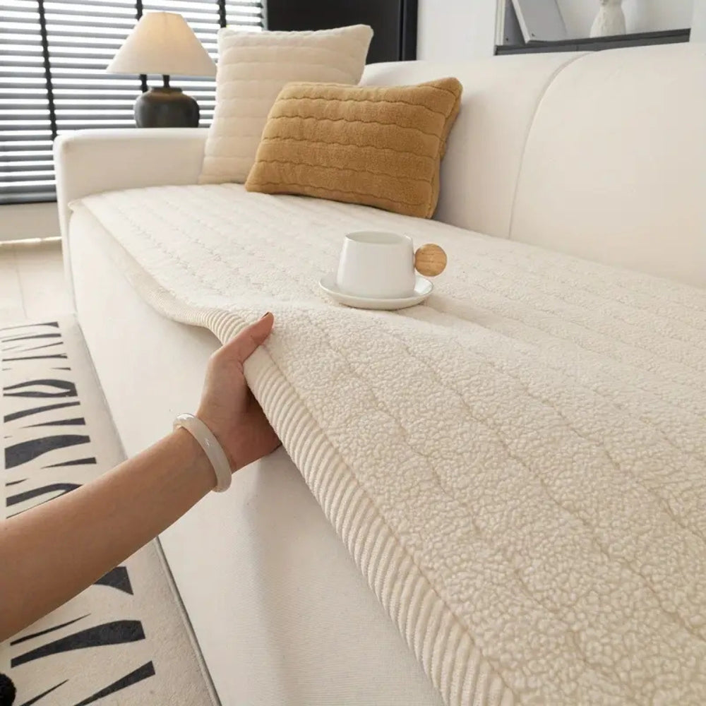 Plush Protective Sofa Cover