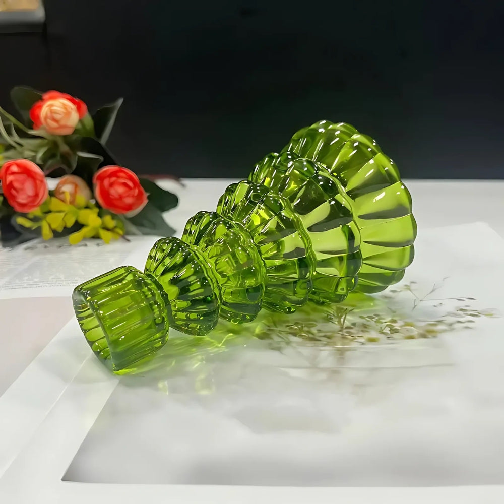 Glass Candle Holder Set