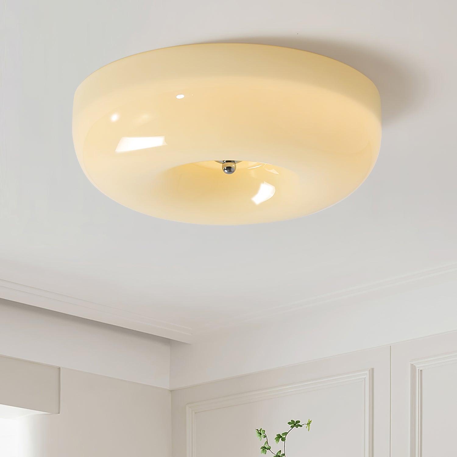 Glass Pudding Ceiling Light