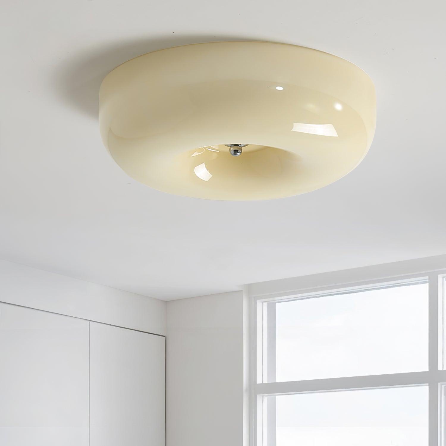 Glass Pudding Ceiling Light