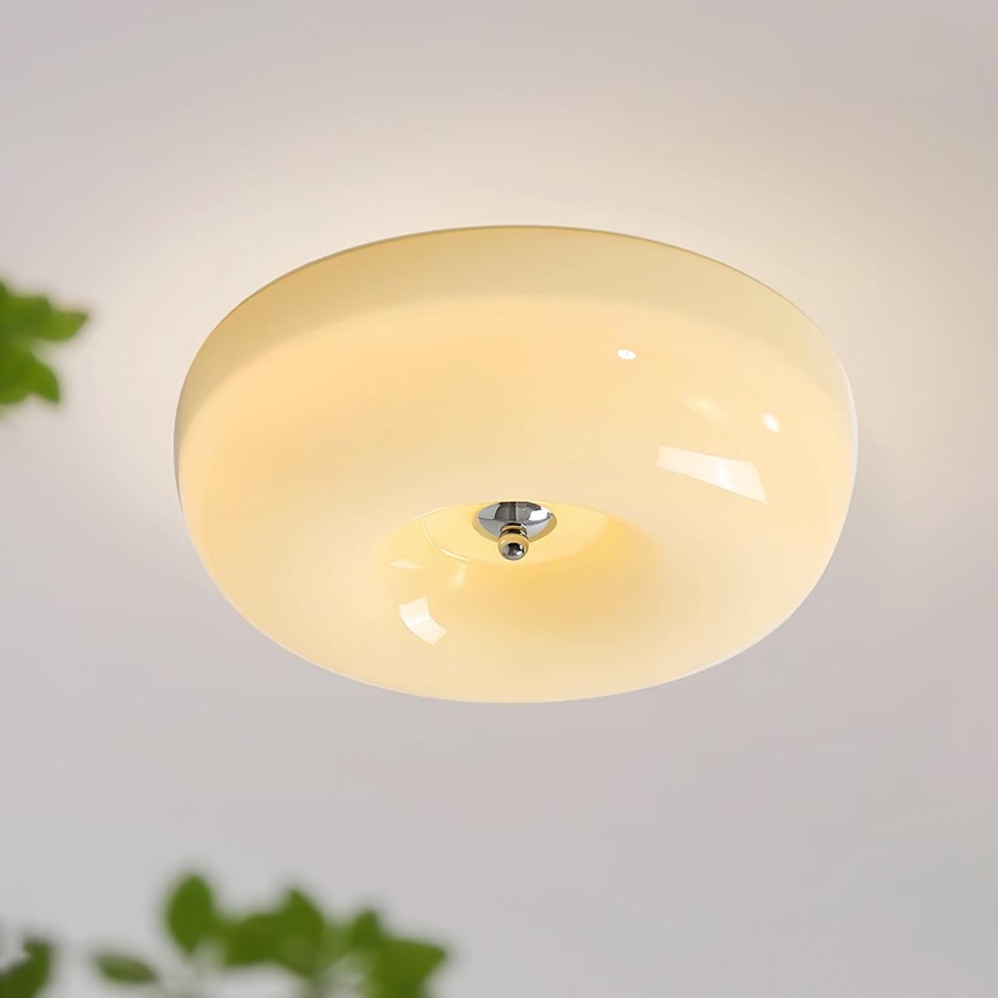 Glass Pudding Ceiling Light