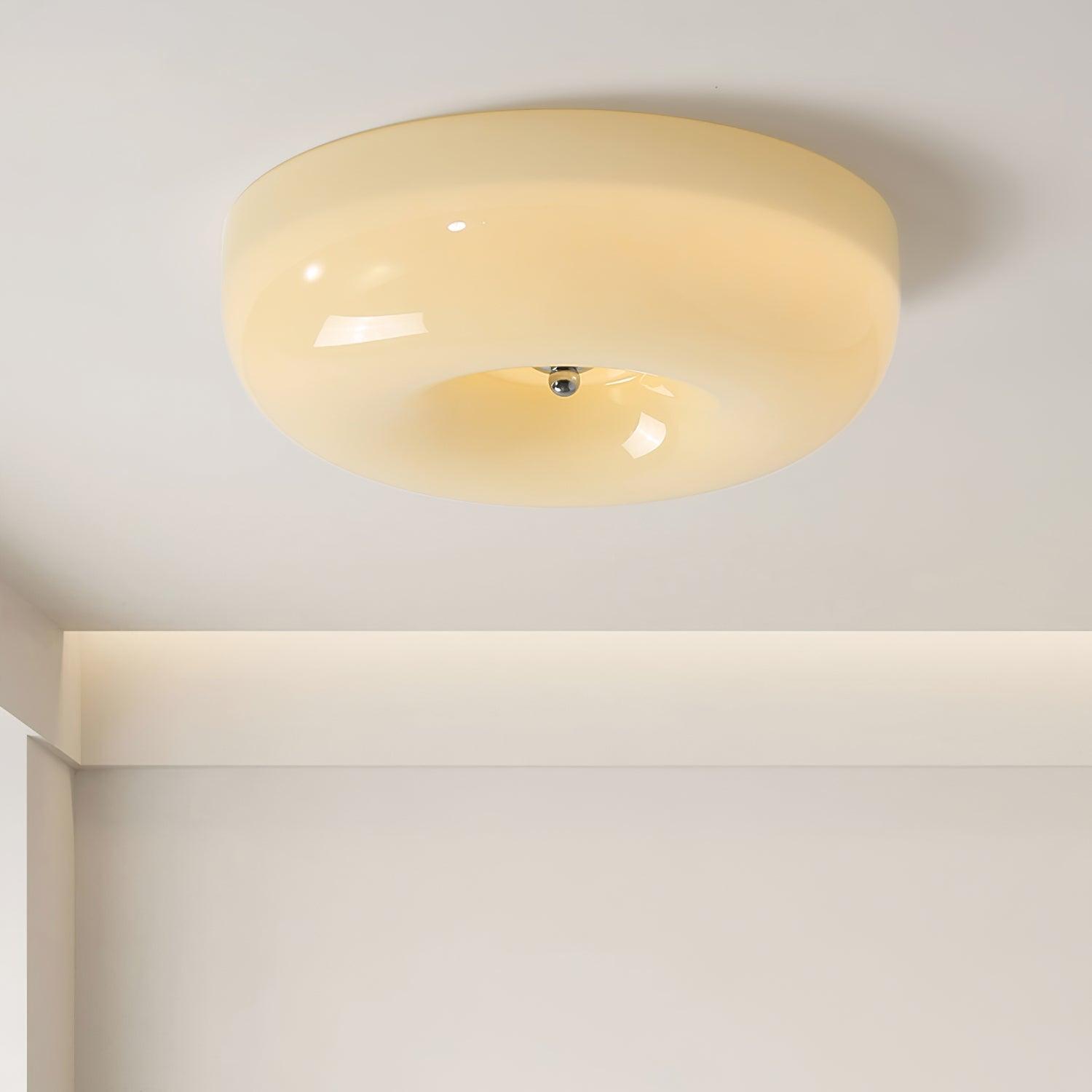 Glass Pudding Ceiling Light