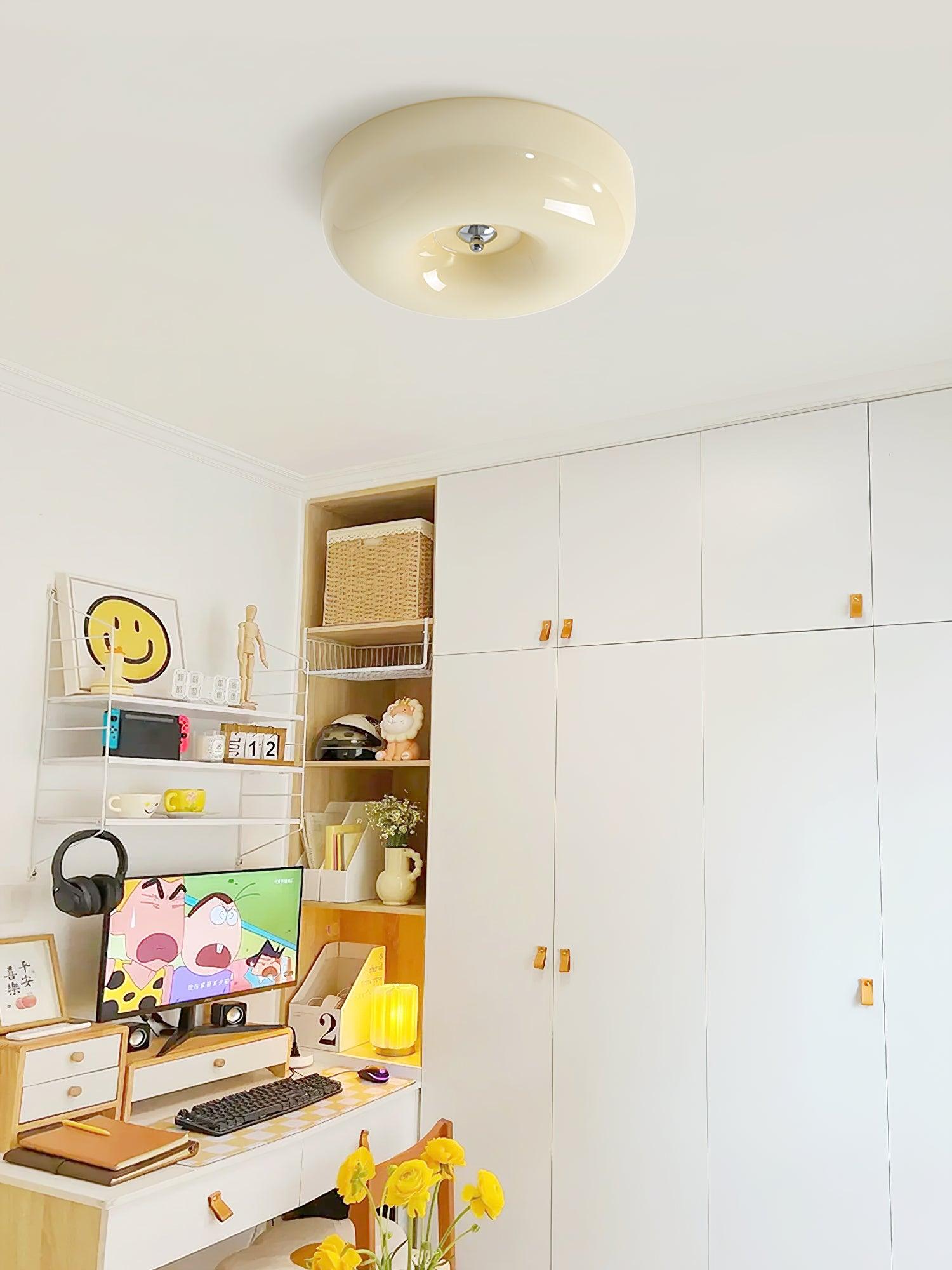 Glass Pudding Ceiling Light