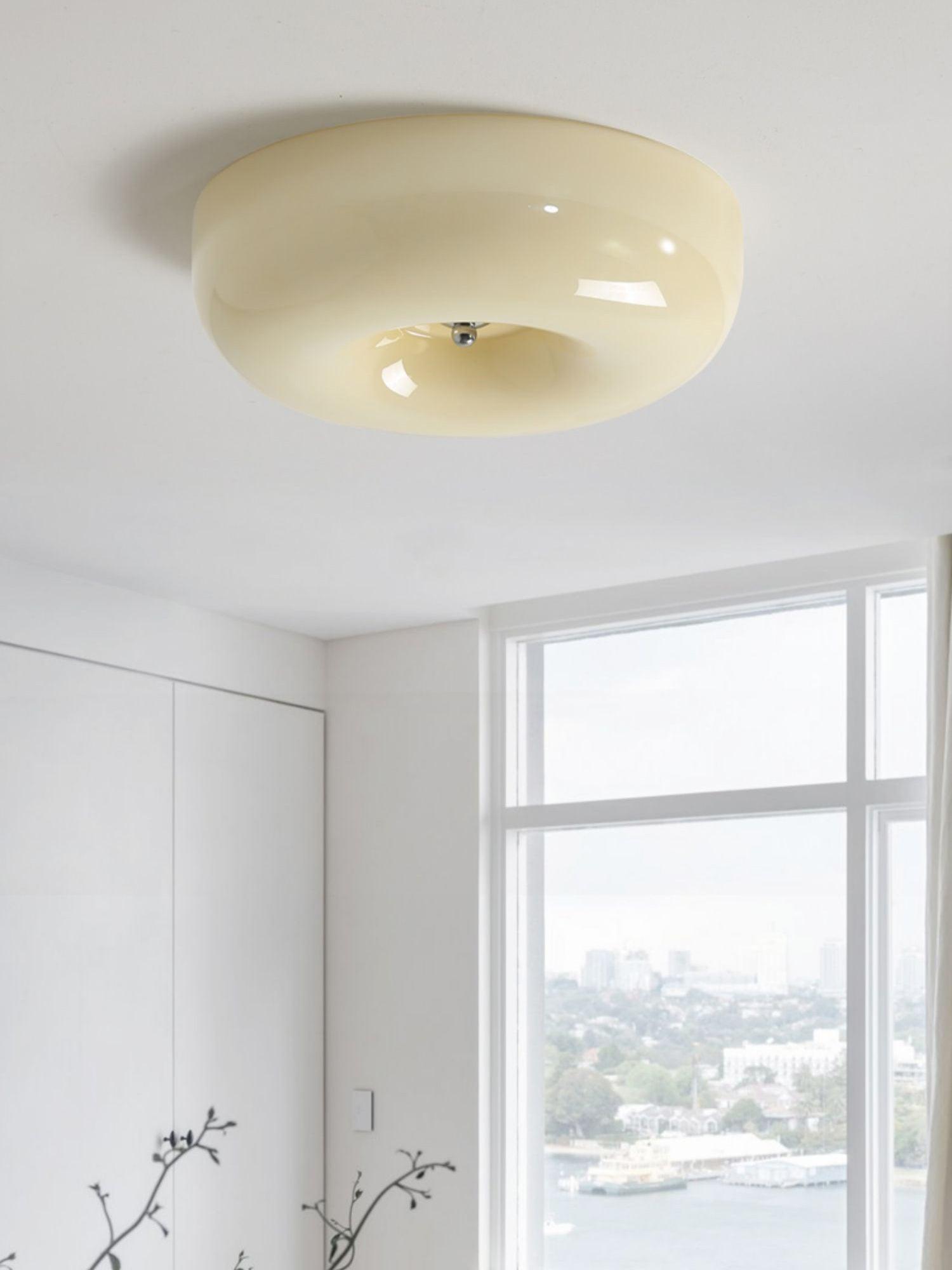 Glass Pudding Ceiling Light