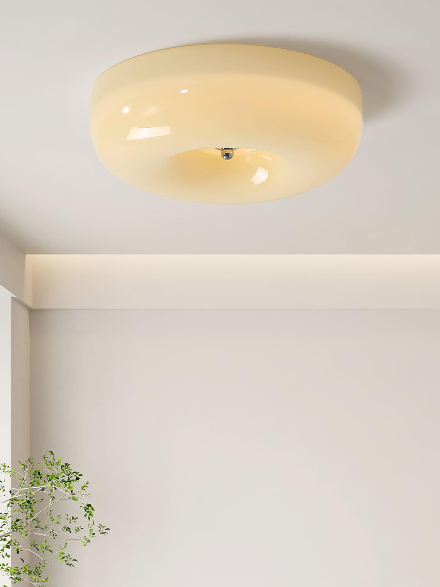 Glass Pudding Ceiling Light