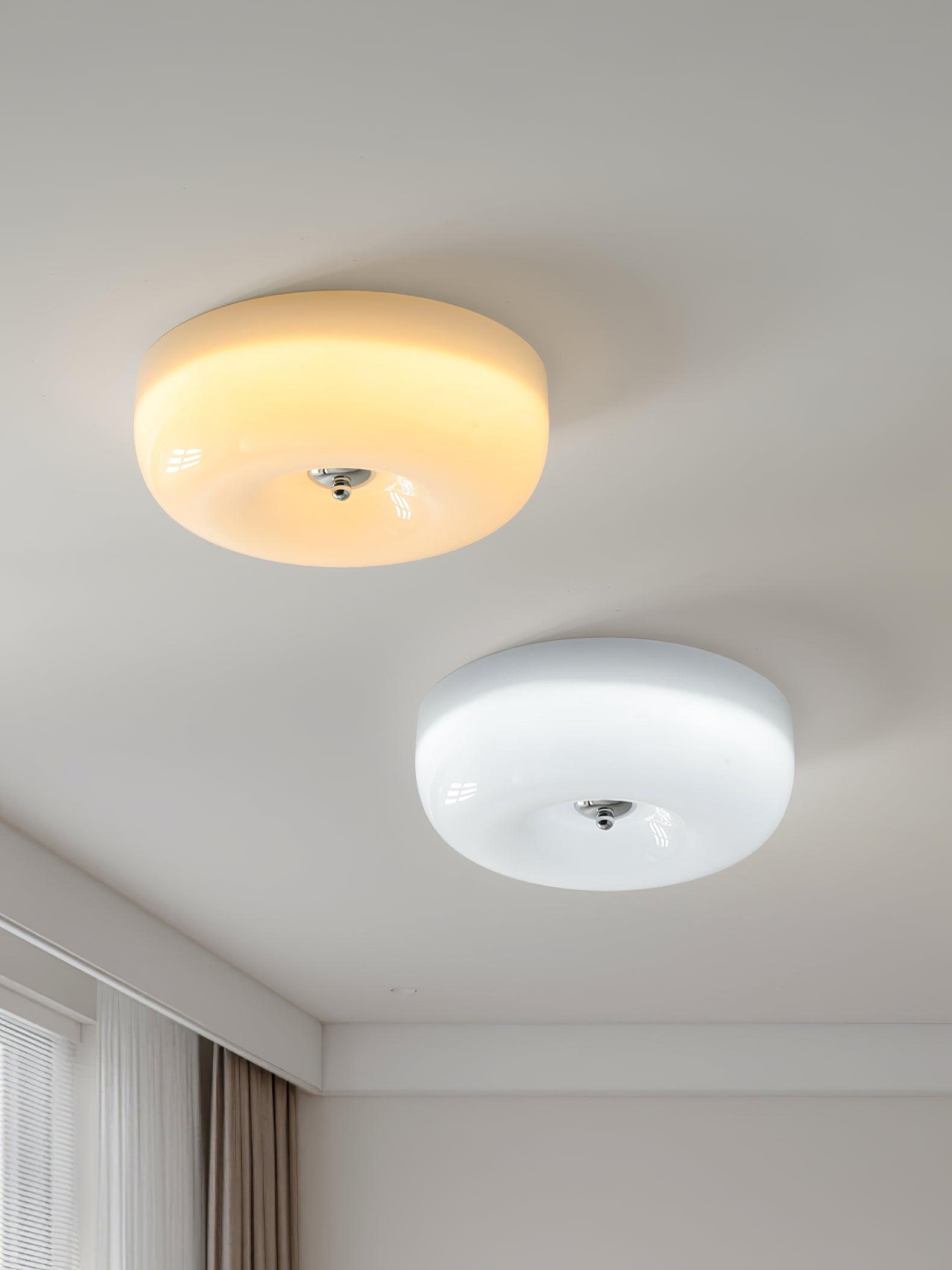 Glass Pudding Ceiling Light