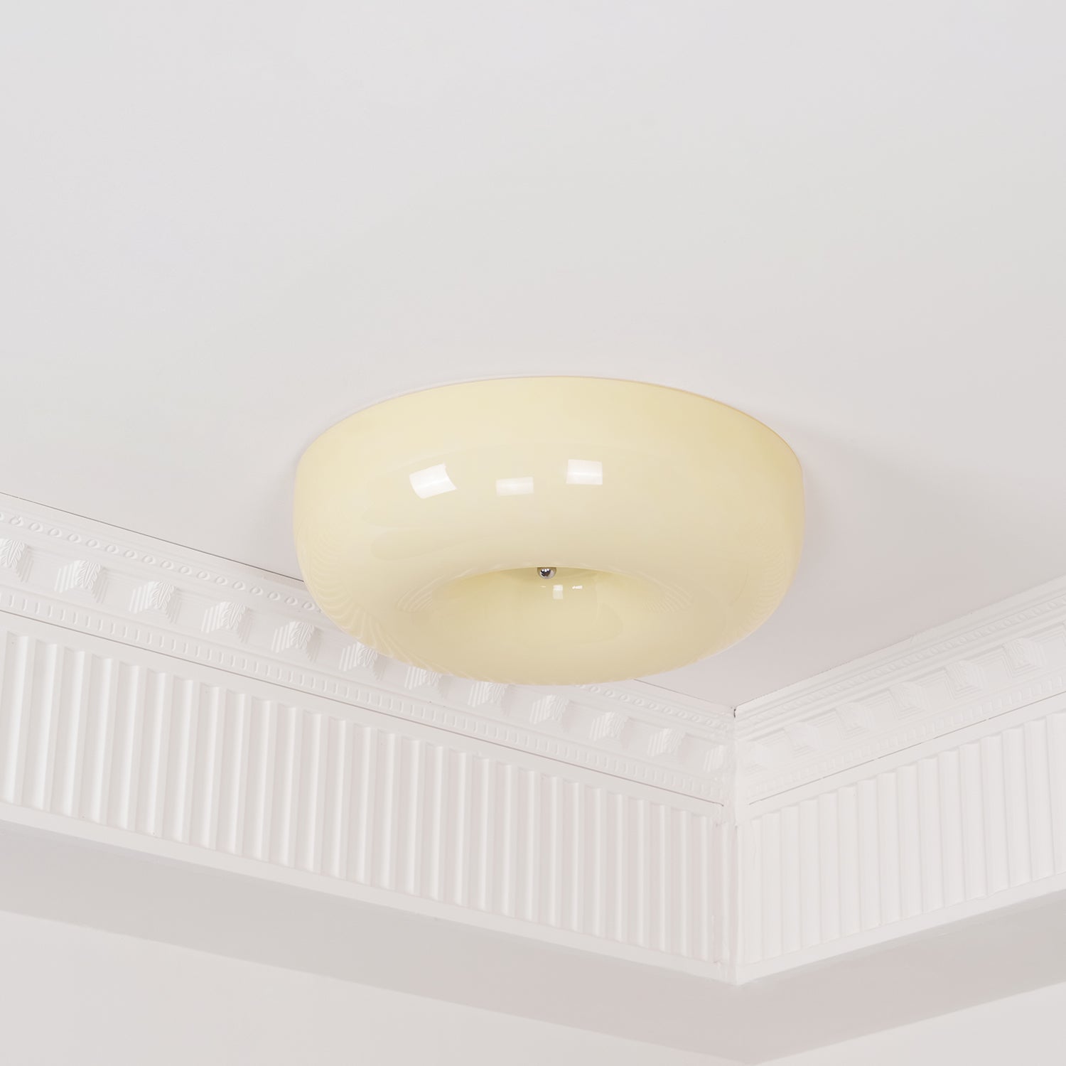 Glass Pudding Ceiling Light