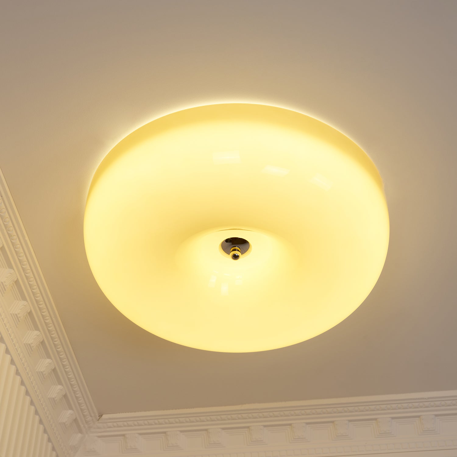 Glass Pudding Ceiling Light