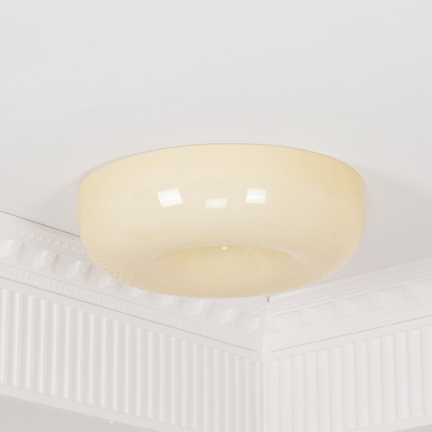 Glass Pudding Ceiling Light