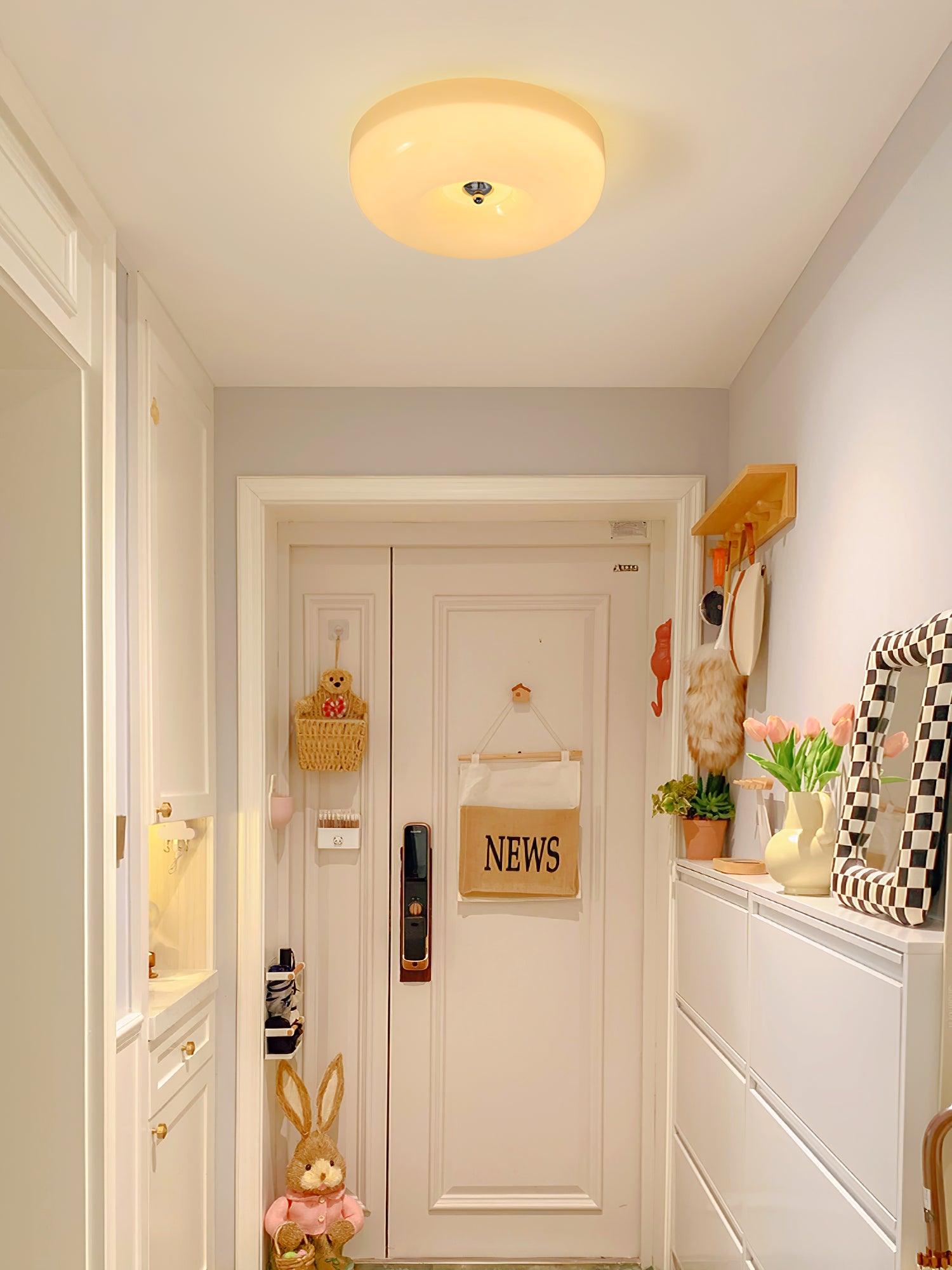 Glass Pudding Ceiling Light