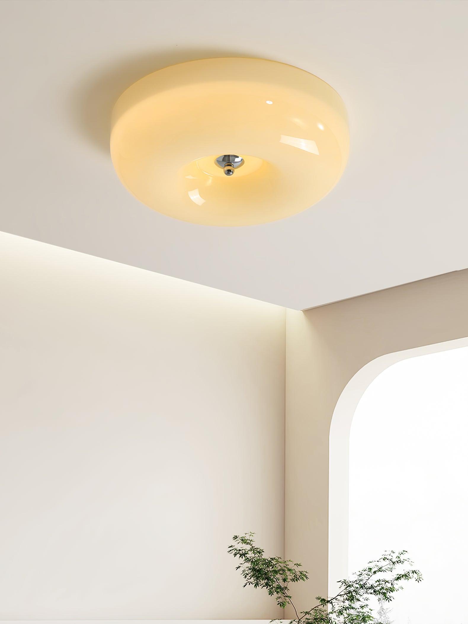 Glass Pudding Ceiling Light
