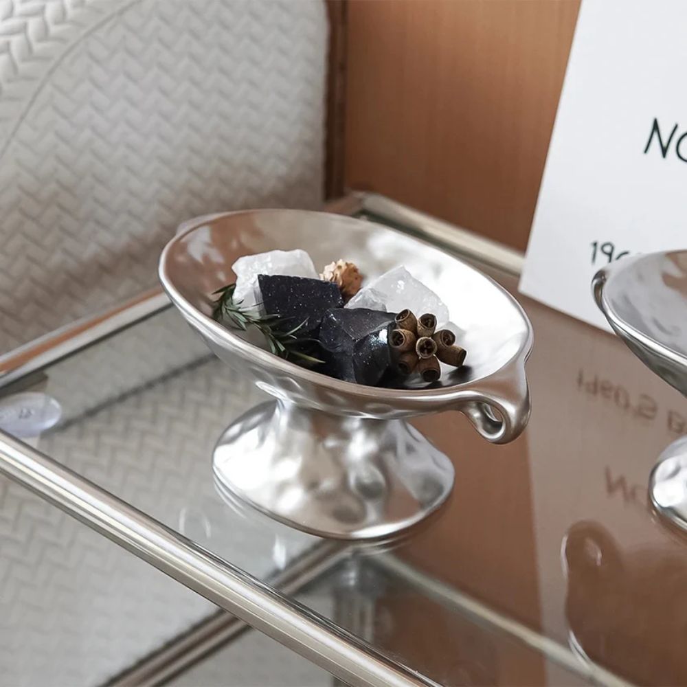 Handled Oval Catchall Tray