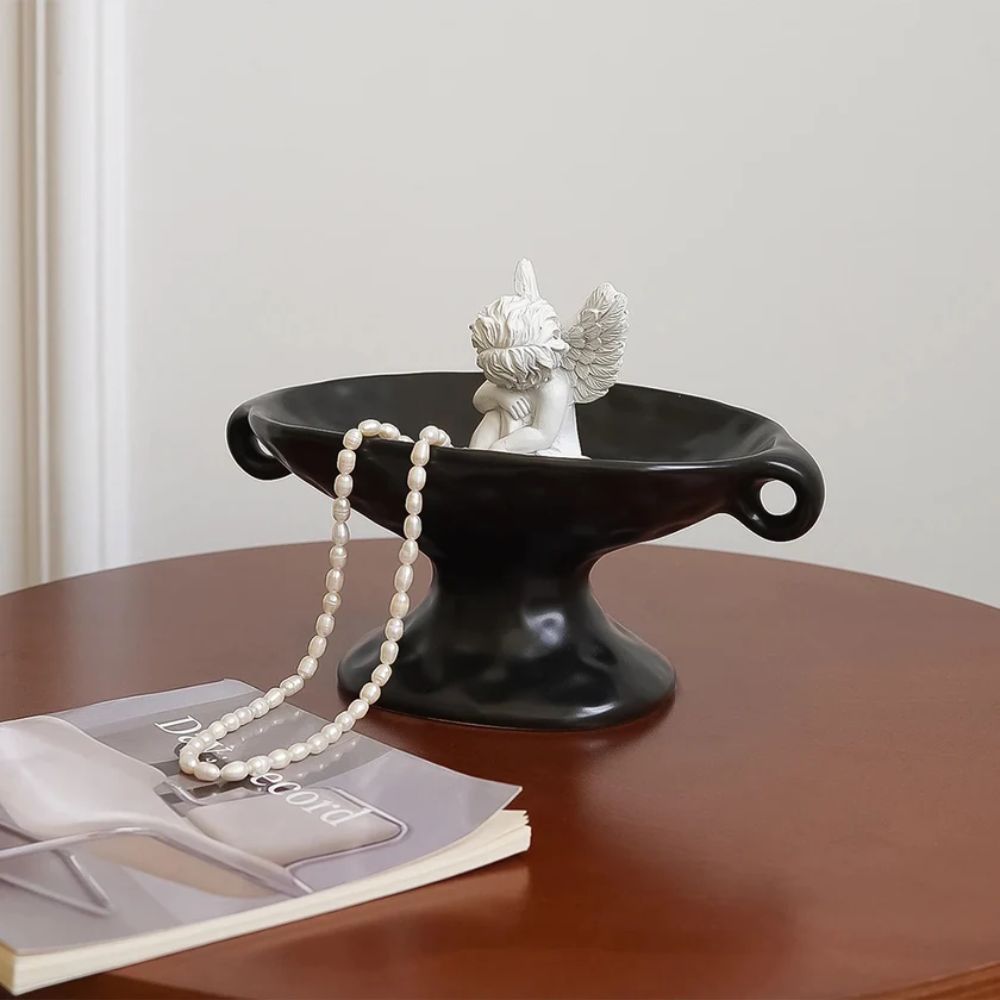 Handled Oval Catchall Tray