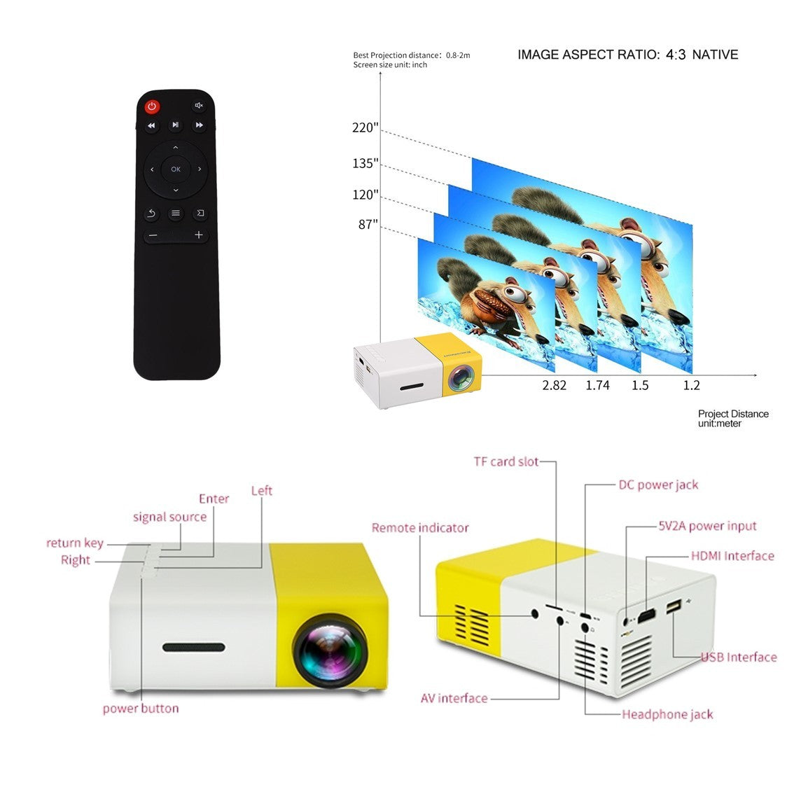 Portable Mini Projector