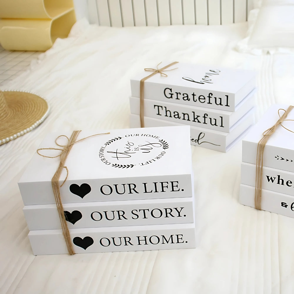Inspirational Book Stack Decor