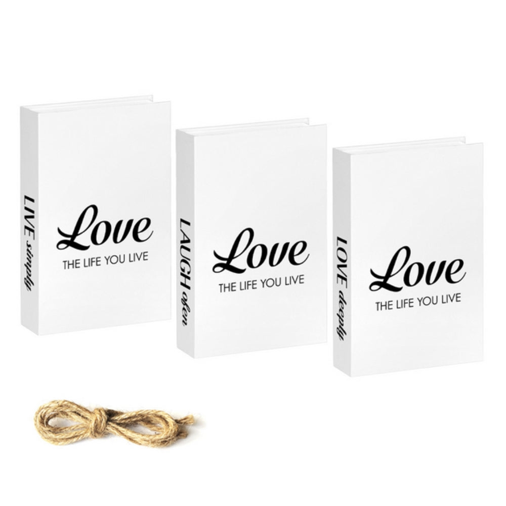 Rustic Quote Book Stack
