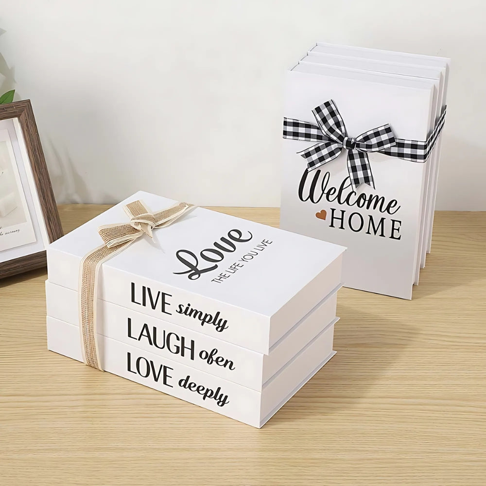 Rustic Quote Book Stack