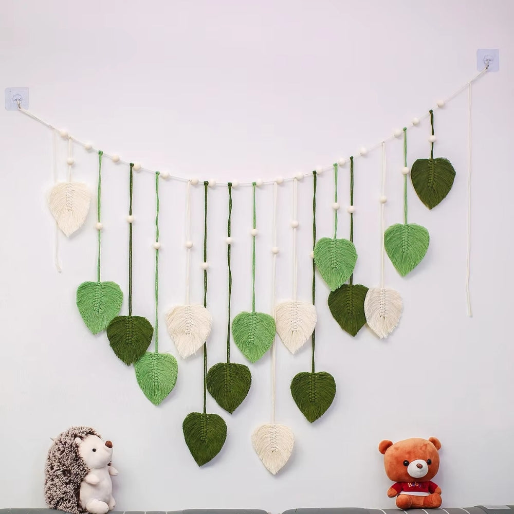 Leaf Pattern Macrame Hanging