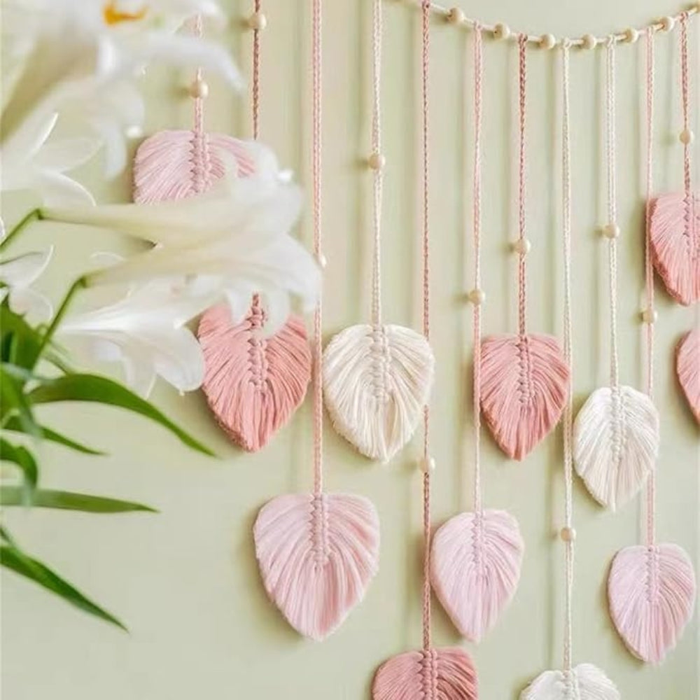 Leaf Pattern Macrame Hanging