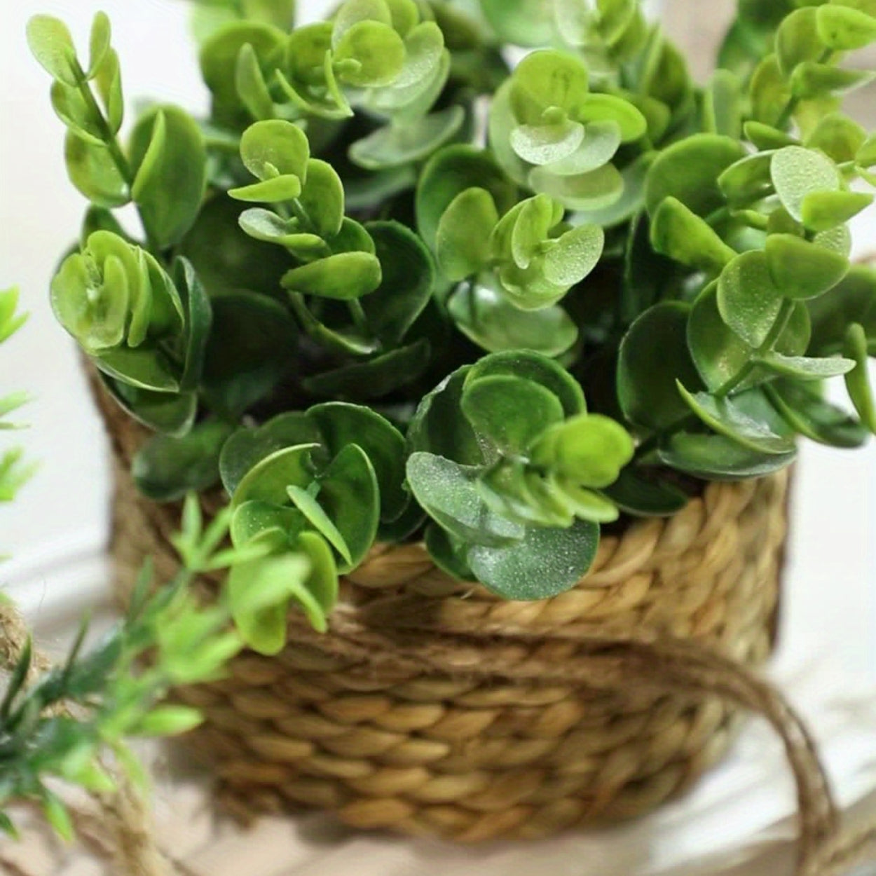 Hanging Faux Plant Basket