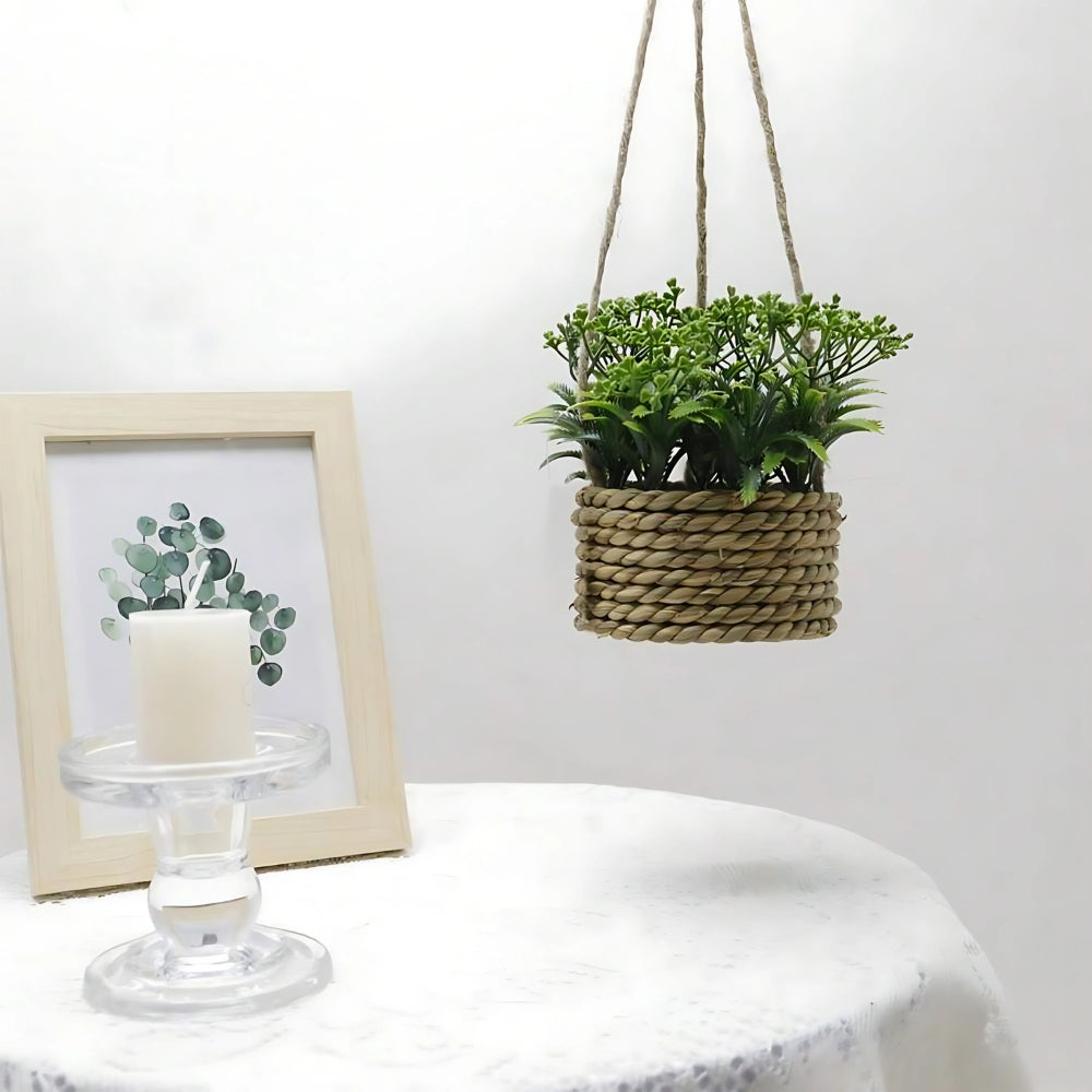 Hanging Faux Plant Basket