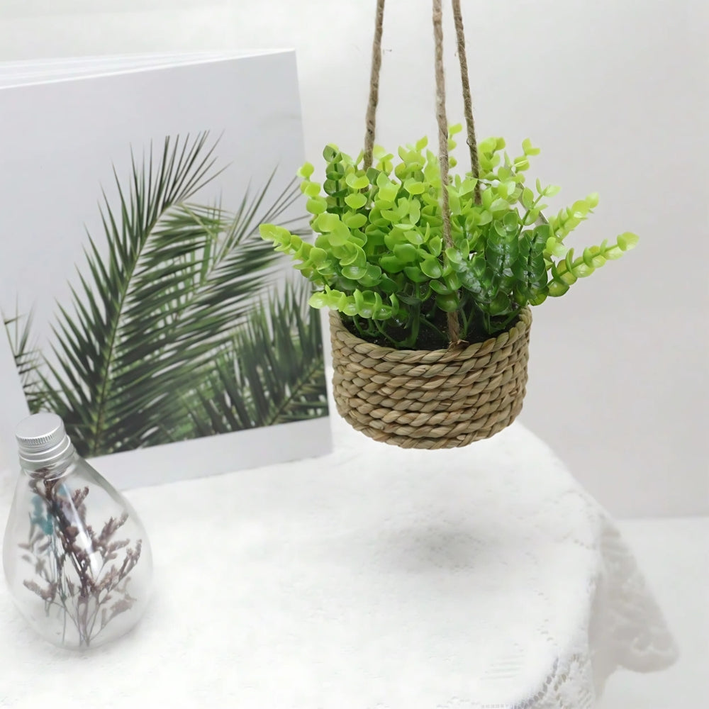 Hanging Faux Plant Basket