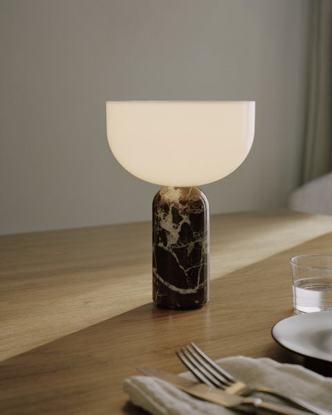 Marble Column Table Lamp