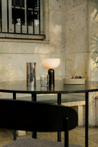 Marble Column Table Lamp