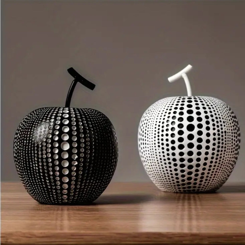 Dot Pattern Apple Sculpture