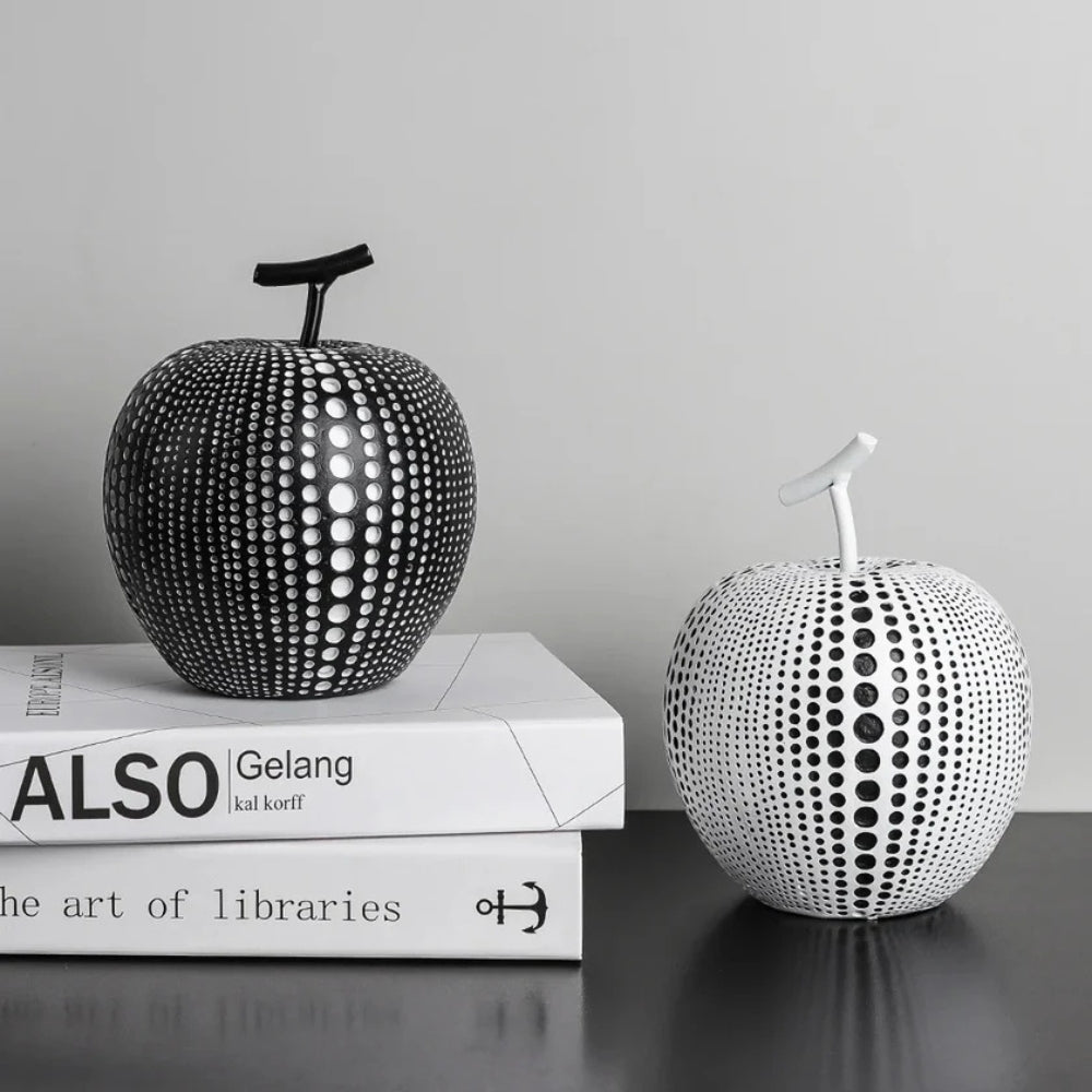Dot Pattern Apple Sculpture