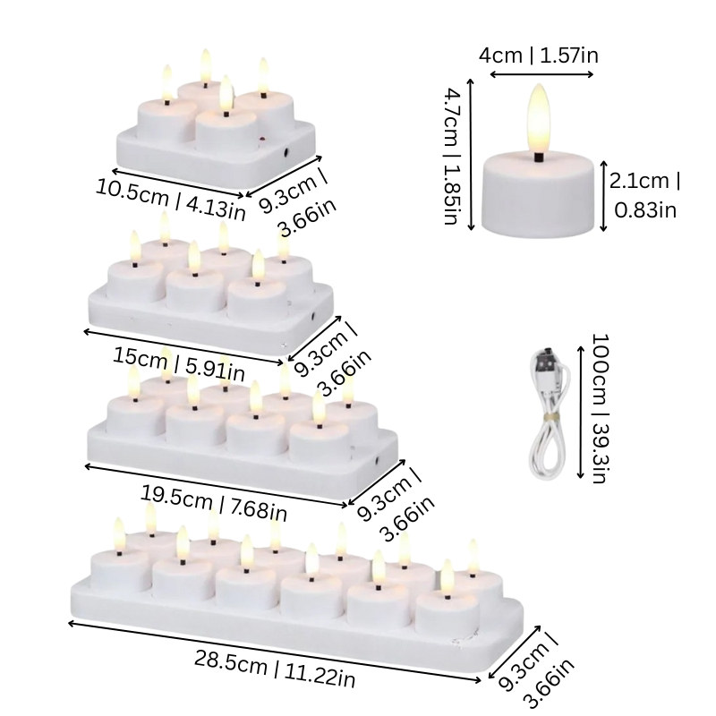 Flameless LED Candle Set