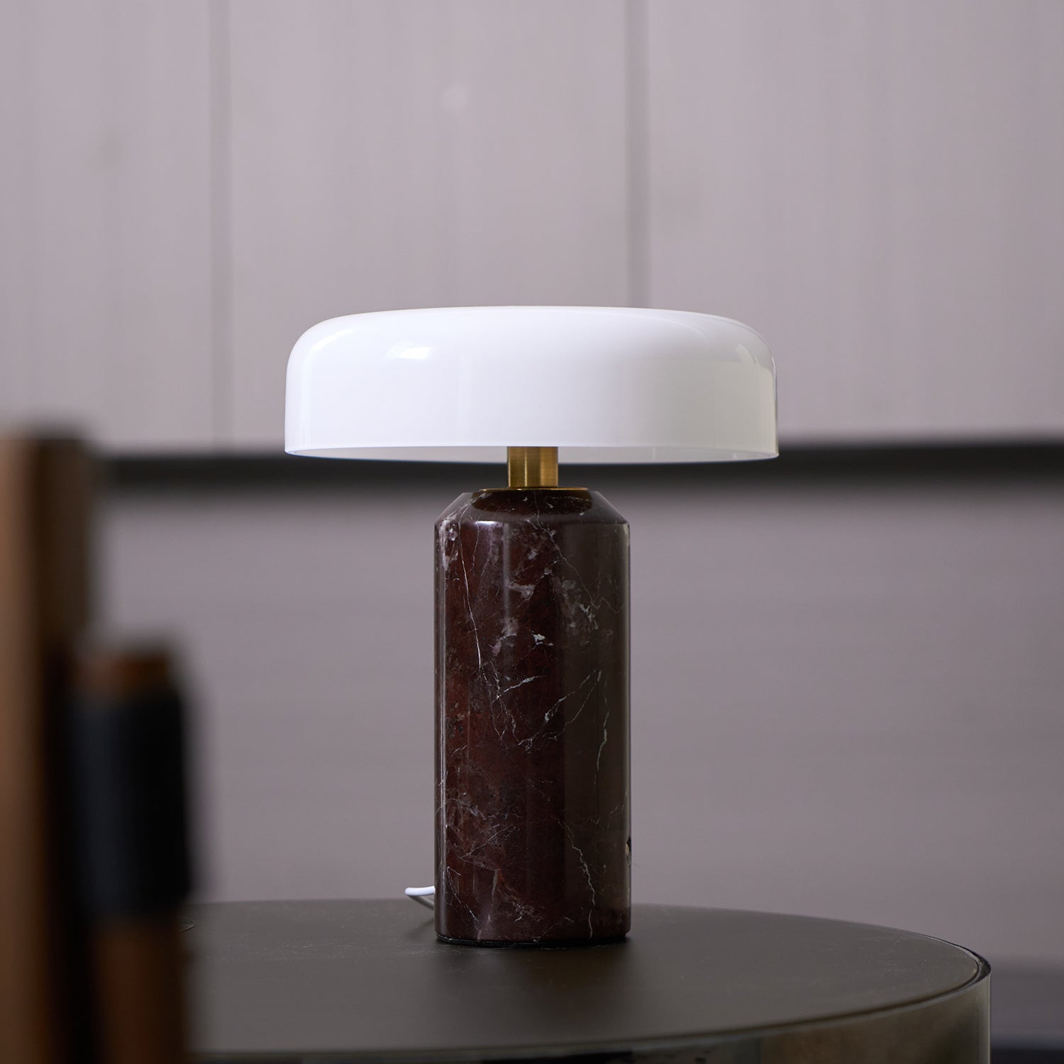 Marble Column Table Lamp