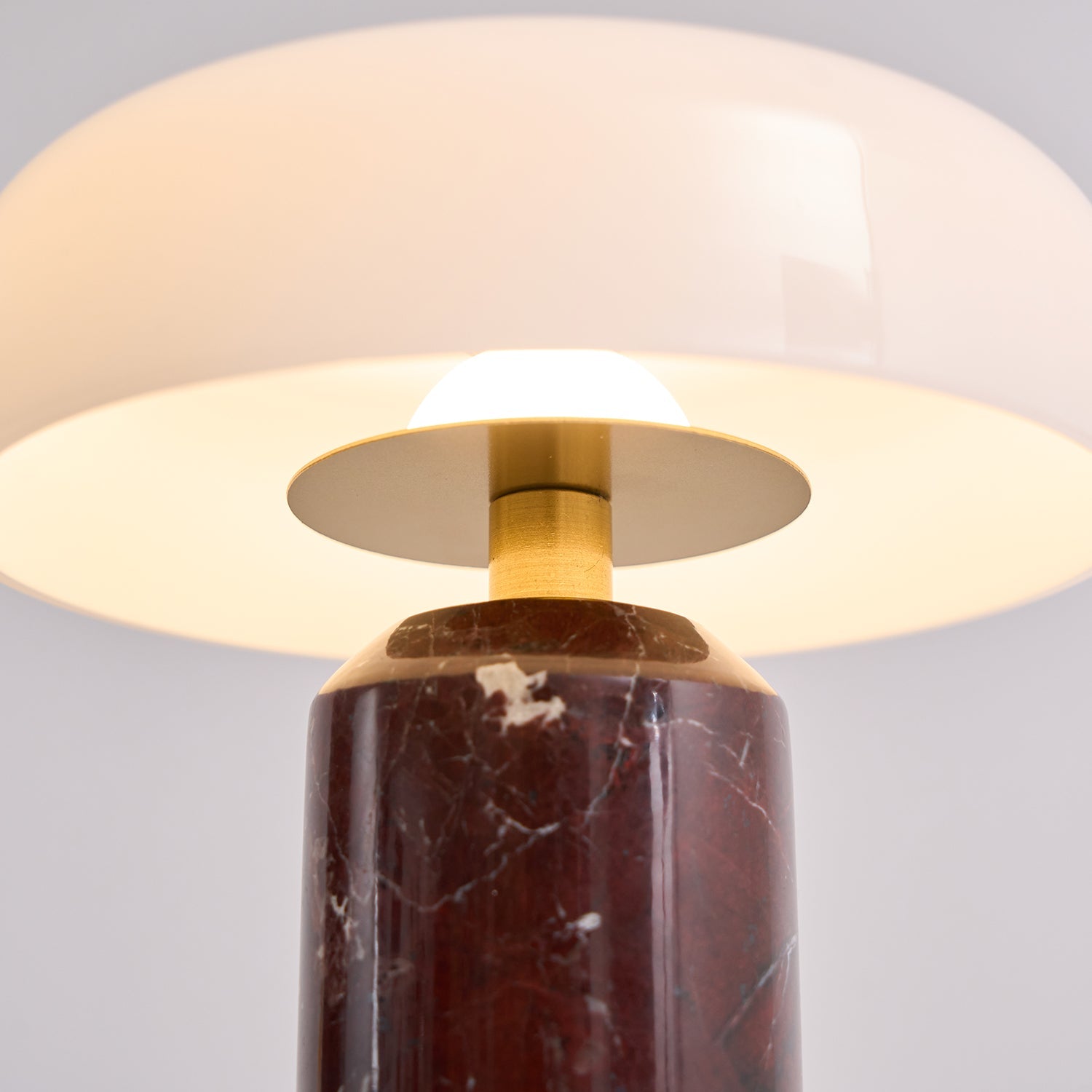 Marble Column Table Lamp