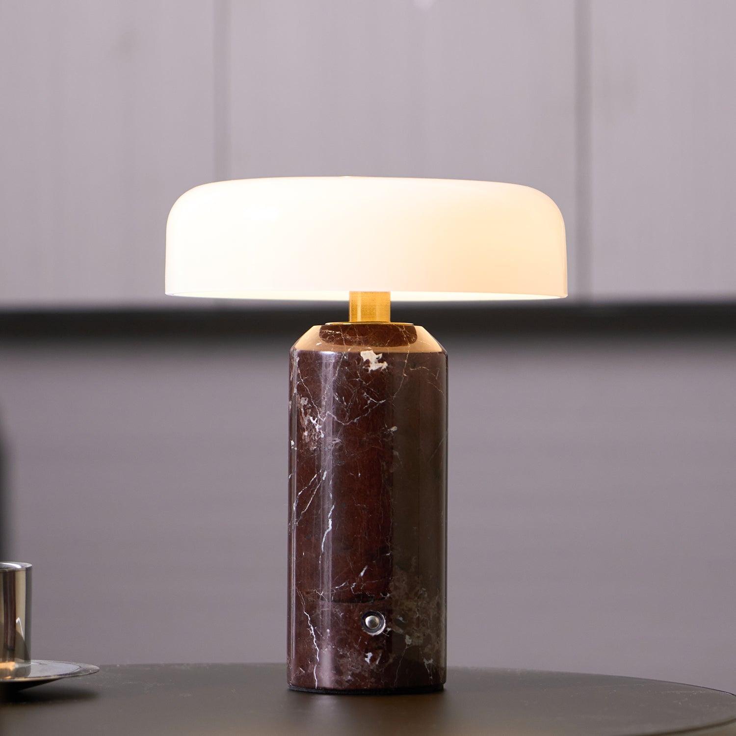 Marble Column Table Lamp