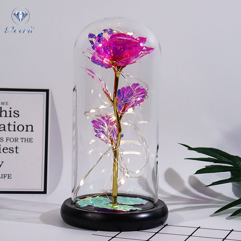reserved Rose in Glass Dome Display