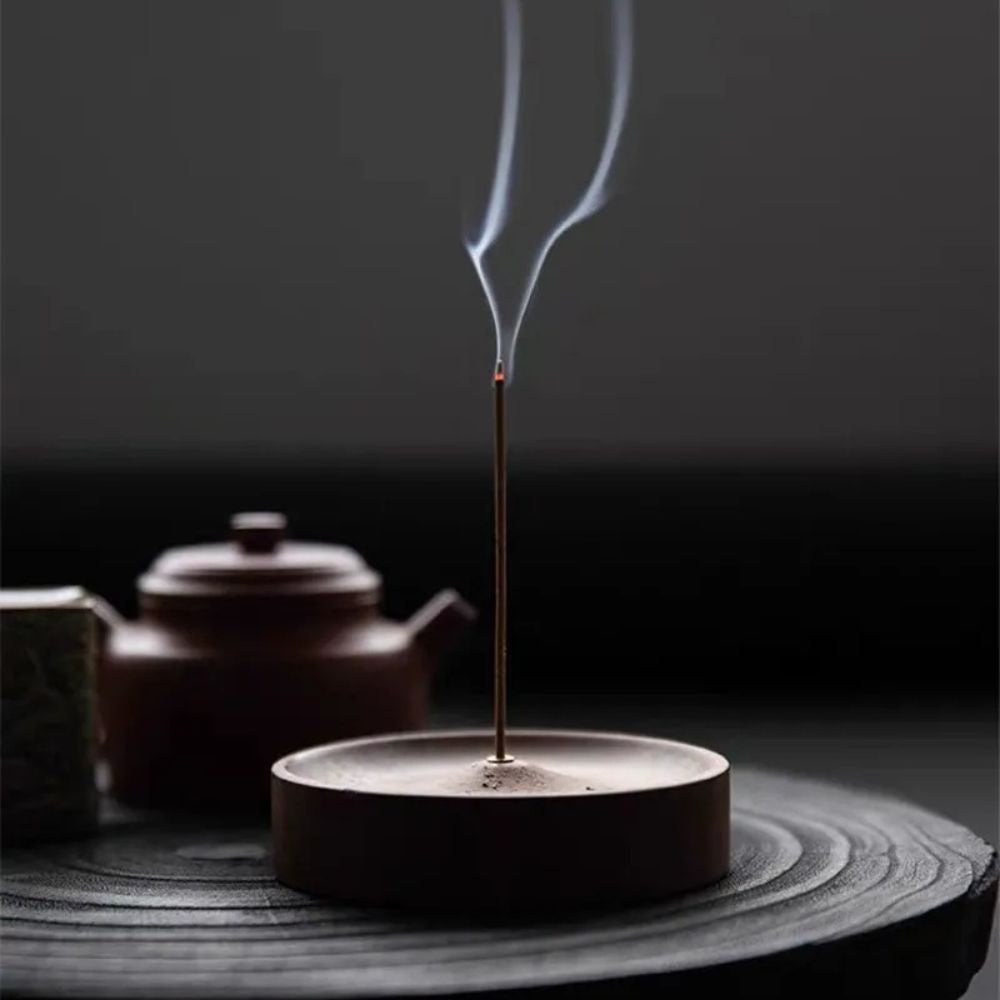 Round Wood Incense Stick Rest