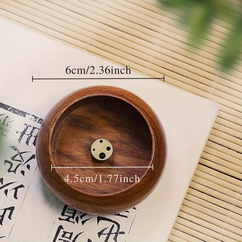Round Solid Wood Incense Disc