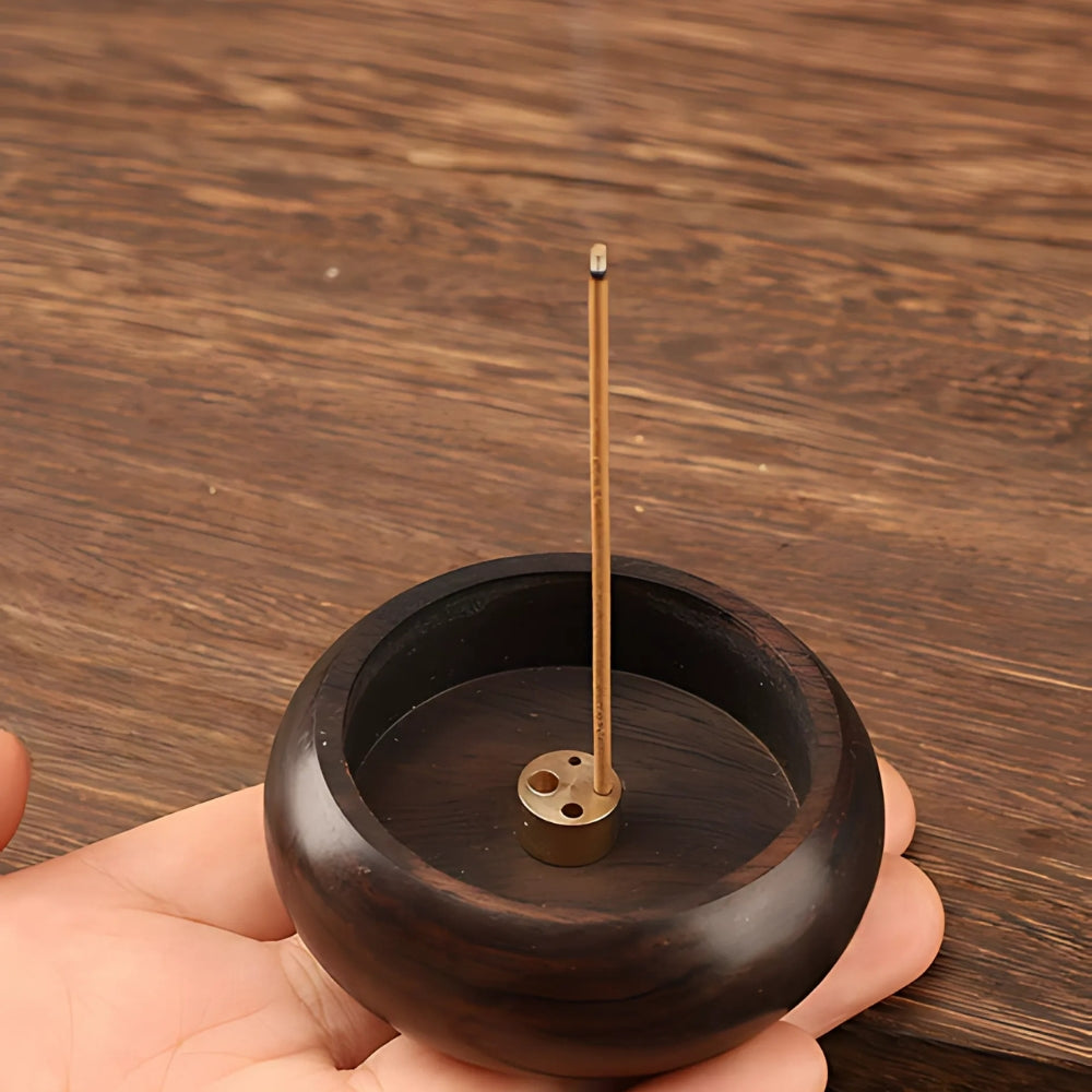 Round Solid Wood Incense Disc