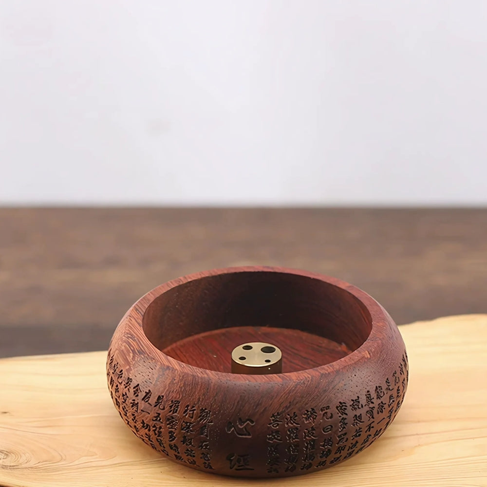 Round Solid Wood Incense Disc