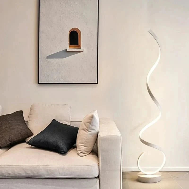 Spiral LED Floor Lamp