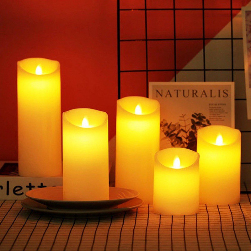 Flameless Block Candle Set