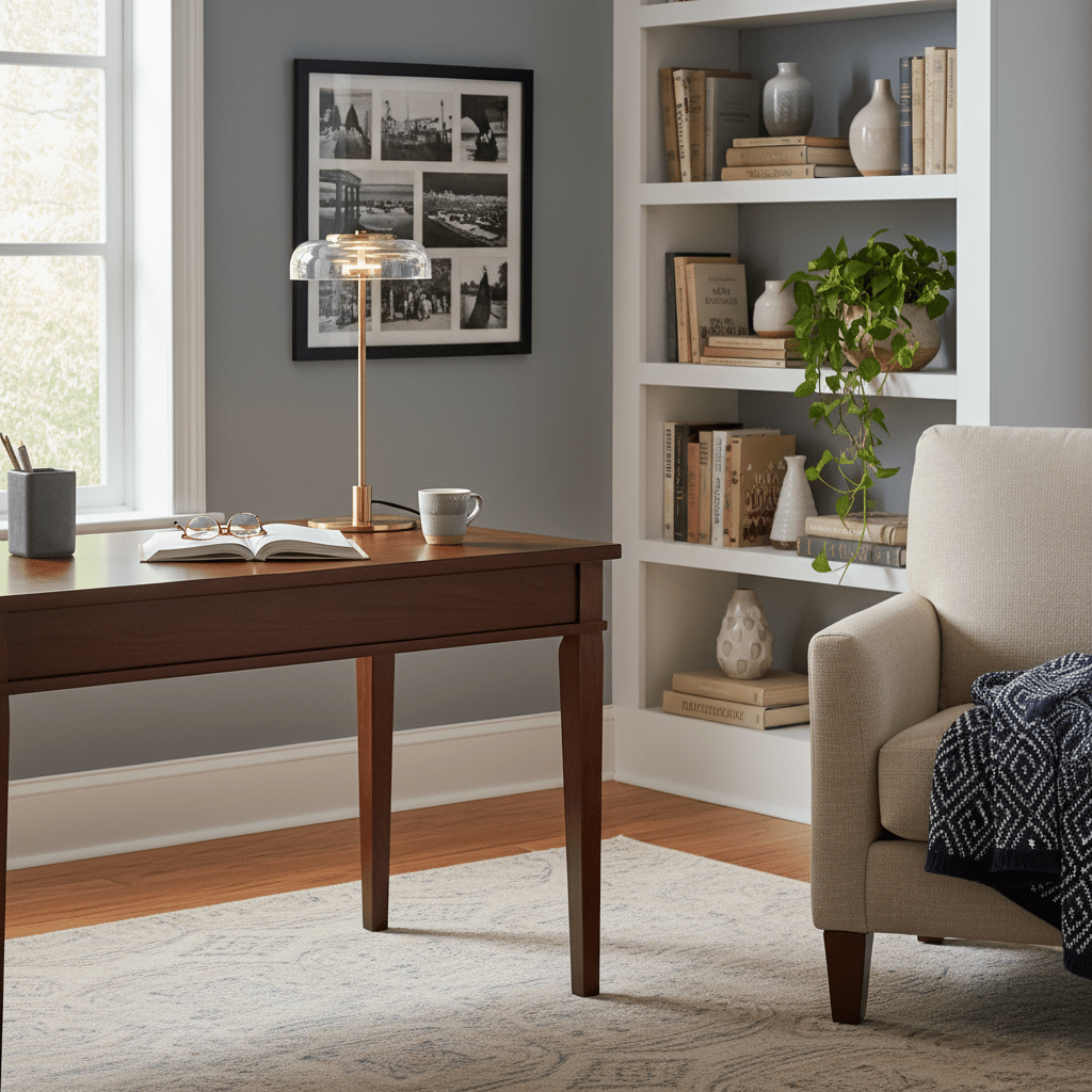 Glass Dome Table Lamp