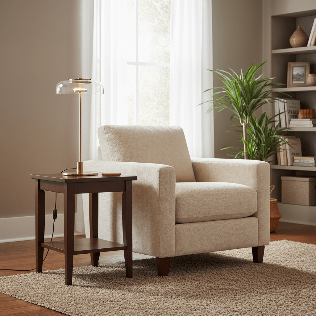 Glass Dome Table Lamp