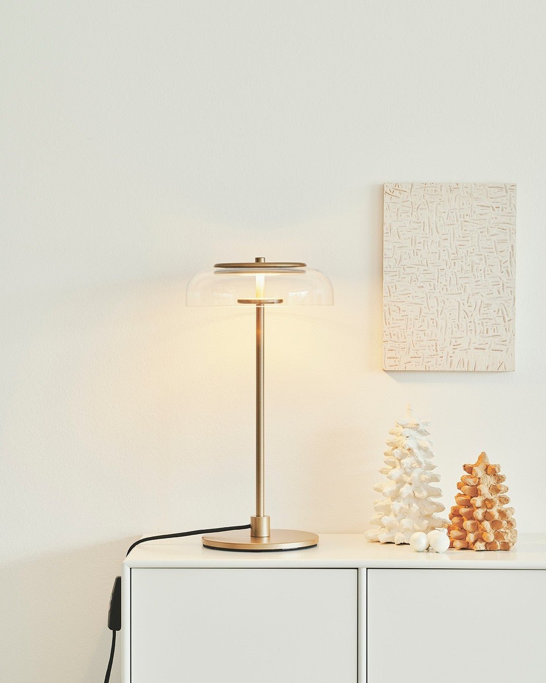 Glass Dome Table Lamp