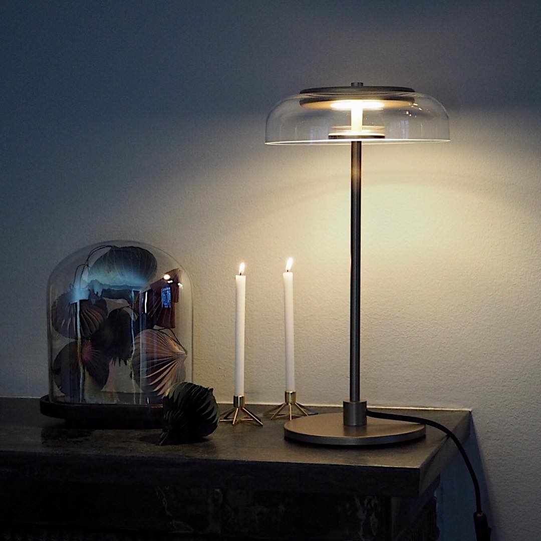 Glass Dome Table Lamp