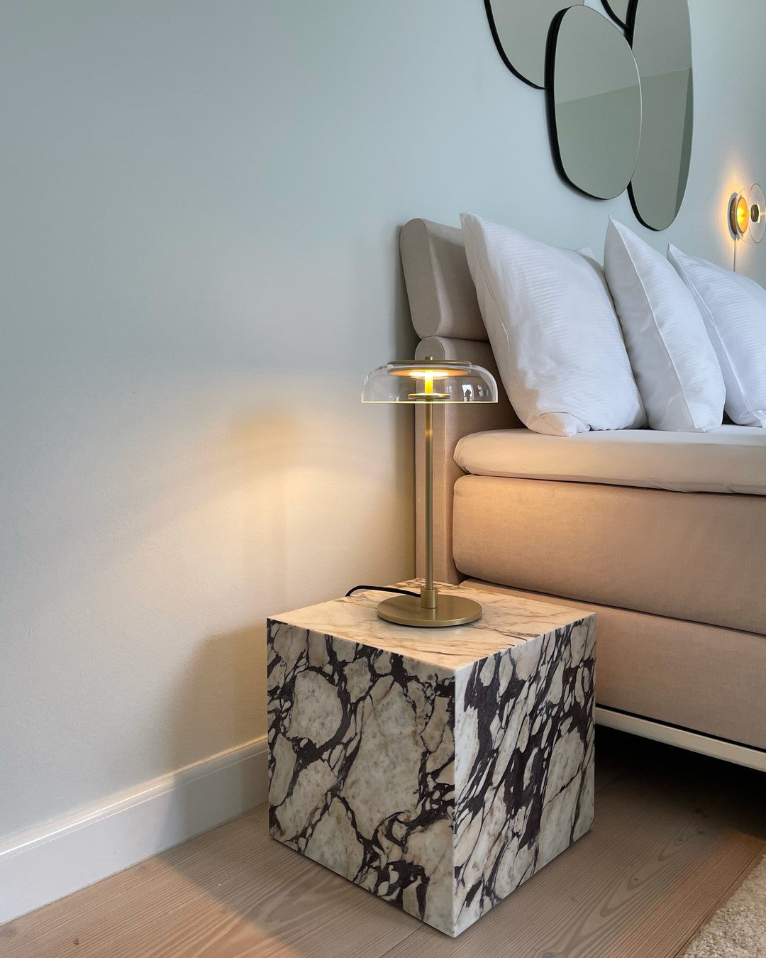 Glass Dome Table Lamp