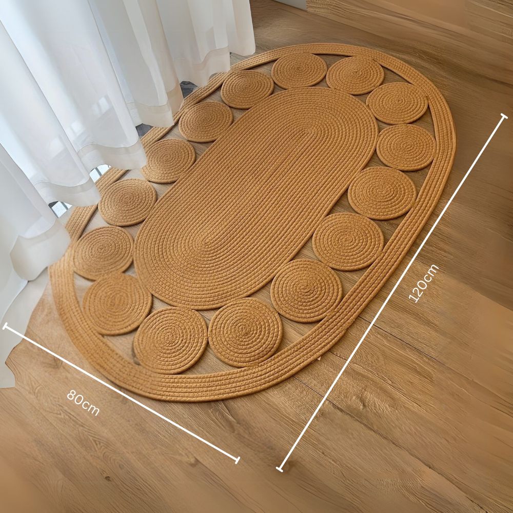 Spiral Oval Accent Rug